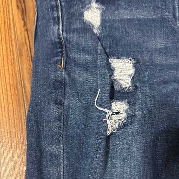 Warehouse Navy Ripped Skinny Jeans - Picture 4 of 10